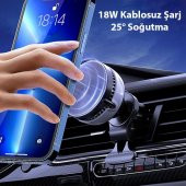 Coofbe Güçlü Magsafe İphone Araç İçi Telefon Tutucu İphone 12 13 14 Pro Max Araç Tutucu Soğutmalı Telefon Tutucu - 3
