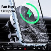Coofbe Güçlü Magsafe İphone Araç İçi Telefon Tutucu İphone 12 13 14 Pro Max Araç Tutucu Soğutmalı Telefon Tutucu - 4
