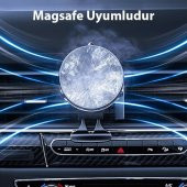 Coofbe Güçlü Magsafe İphone Araç İçi Telefon Tutucu İphone 12 13 14 Pro Max Araç Tutucu Soğutmalı Telefon Tutucu - 6