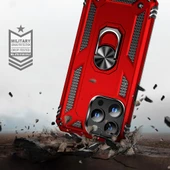 Apple iPhone 15 Pro Max Kılıf Yüzüklü Standlı Manyetikli Armor Zırh thumbnail 7