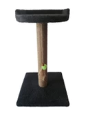 OKYA PETSHOP KEDİ TIRMALAMA TAHTASI VE YATAĞI -60 CM -GRİ - 2