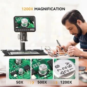 Elikliv ERM101 7 Inc 1200X Lehimleme Dijital Mikroskop - 4