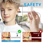 Hiacinto Kulak Kiri Temizleme Aleti, 7 Inc IPS Ekran 3.9mm HD Kameralı - 3