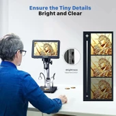 TOMLOV DM9 Pro IPS 7 Inc HDMI Dijital Mikroskop 1200X, 1080P 16MP - 4