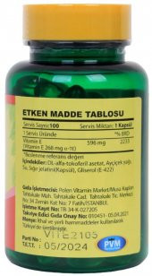 Vitapol E Vitamini 400 Iu 268 Mg 100 Kapsül - 2