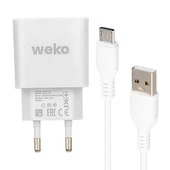 Ayt Weko Wk-21436 2.1 Amper Şarj Başlık Adaptörü Micro Usb Kablo Micro Şarj Cihazı - 1
