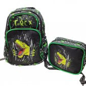 T-rex Baskılı Erkek Çocuk Okul Sırt Çantası - 1