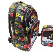Araba Baskılı Erkek Çocuk Okul Sırt Çantası - 4