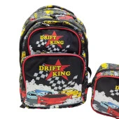 Araba Baskılı Erkek Çocuk Okul Sırt Çantası - 7