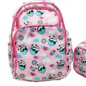 Sevimli Panda Baskılı Kız Çocuk Okul Sırt Çantası - 2