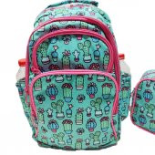 Kaktüs Baskılı Kız Çocuk Okul Sırt Çantası - 2