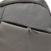 Çapraz Fermuar Detaylı Spor Model Sırt Çantası Siyah Renk - 2