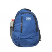 Dikey Fermuarlı Spor Model Sırt Çantası Mavi Renk - 1