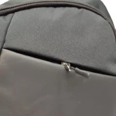 Çapraz Fermuar Detaylı Spor Model Sırt Çantası Siyah Renk - 10