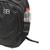 Dikey Fermuarlı Spor Model Sırt Çantası Siyah Renk - 8