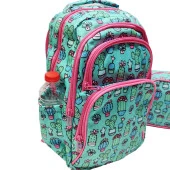 Kaktüs Baskılı Kız Çocuk Okul Sırt Çantası - 12