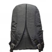 Yatay Fermuar Detaylı Krinkıl Kumaş Sırt Çantası Siyah Renk - 5