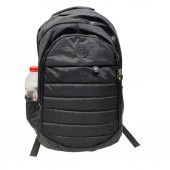 Dikiş Detaylı Krinkıl Kumaş Sırt Çantası Siyah Renk - 1