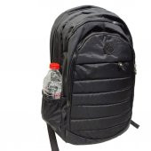 Dikiş Detaylı Krinkıl Kumaş Sırt Çantası Siyah Renk - 2