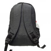 Dikiş Detaylı Krinkıl Kumaş Sırt Çantası Siyah Renk - 5