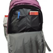 Dikey Fermuarlı Spor Model Sırt Çantası Bordo Renk - 4