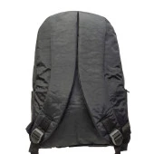 Yatay Fermuar Detaylı Krinkıl Kumaş Sırt Çantası Siyah Renk - 9