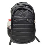 Dikiş Detaylı Krinkıl Kumaş Sırt Çantası Siyah Renk - 6