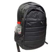 Dikiş Detaylı Krinkıl Kumaş Sırt Çantası Siyah Renk - 7