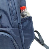 Dikey Fermuarlı Model Krinkıl Kumaş Sırt Çantası Lacivert Renk - 12