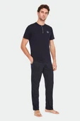 Mod Collection Erkek 3 Lü Pijama Takımı Lacivert - 1