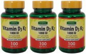 Vitapol D3 Vitamini K2 Vitamini 3x100 Softgel Vitamin D3 Vitamin K2 - 1