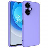 KNY Tecno Spark 9 Pro Kılıf Kamera Korumalı İçi Süet Mara Lansman Silikon Mor - 1