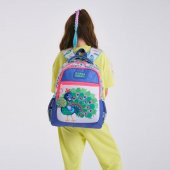 Coral High Tavuskuşu Desenli Büyük Boy Okul Sırt Çantası 23488 - 2