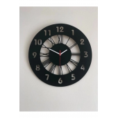 Roma Ve Latin Rakamlı Duvar Saati -3mm Mdf - 1