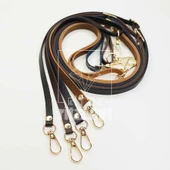 Ayarlanabilir Çanta Sapı Suni Deri 10MM - Gold Kancalı thumbnail 1