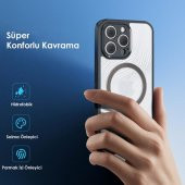 Coofbe Premium Kamera Korumalı Darbe Emici Magsafe İphone 12 Pro Kılıf Sert PC-TPU 12 Pro Kılıf - 5
