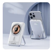 Coofbe Super Şarj Göstergeli Standlı Magsafe 20W 10000mAh Powerbank İphone Powerbank İphone 14 13 12 thumbnail 9