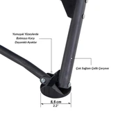 Uquip Sandy Xl Yüksek Konforlu & Takviyeli Katlanır Plaj Ve Kamp Sandalyesi Petrol - 6