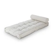 Homedius Sofa Buklet Kapitoneli Yer-Sedir Minderi  Açık Kahverengi Çift - 7