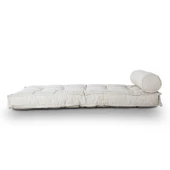 Homedius Sofa Buklet Kapitoneli Yer-Sedir Minderi  Açık Kahverengi Çift - 8