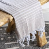 Pamuklu Peştamal Alagra Bej 2li Set - 2