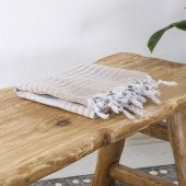 Pamuklu Peştamal Alagra Bej 2li Set - 3