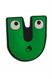 Terlik Süsü Şekilli U harfi/U harfi Jibbitz /Letter Charm /terlik Aksesuarı - 1