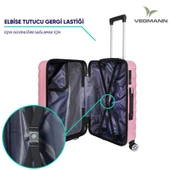 Vegmann Delphin Pembe 3 lü Valiz seti - 4