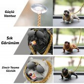 Pitbull Torpido Üstü Simülasyon Süs Köpek Beyaz Renk 1 Adet - 1