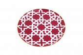 Porland Morocco Desen5 Fuşya Düz Tabak 20 cm 04A+P018861 thumbnail 2