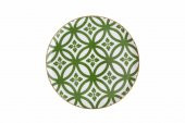 Porland Morocco Desen1 Yeşil Düz Tabak 20 cm 04A+P018853 - 1