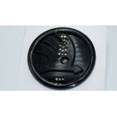 DK Tuning Skoda Ön Kaput 9cm Yeni Nesil Parlak Siyah Logo Amblem - 4