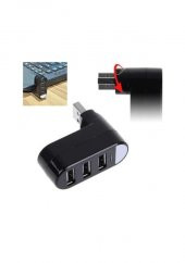 3 Port 180 Dirsek Usb Hub Çoğaltıcı Çoklayıcı Usb 2.0 Çoklama (533631937) - 2