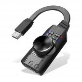 Plextone GS3 7.1 Kanal USB Mikrofon Girişli Harici Ses Kartı - 1